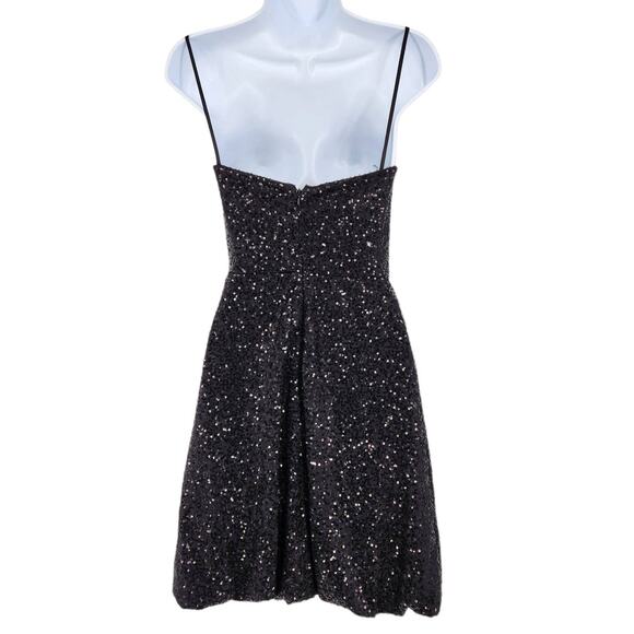 Vintage Cache Sequined Bubble Hem Mini Dress - Picture 2 of 4